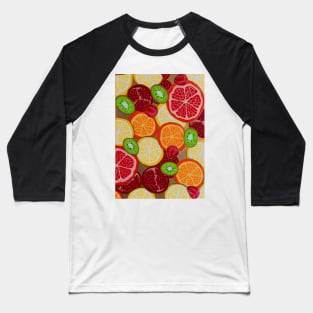 Summer Citrus Splash Baseball T-Shirt